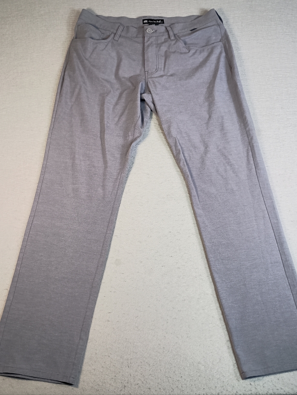 Travis Mathew Open to Close 2.0 Gray Performance Golf Men's 34x32 Preppy Pants